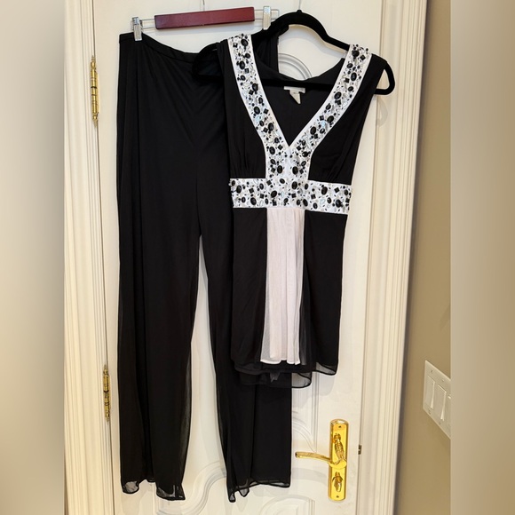 Laura Pants - Laura Black and White Jumpsuit